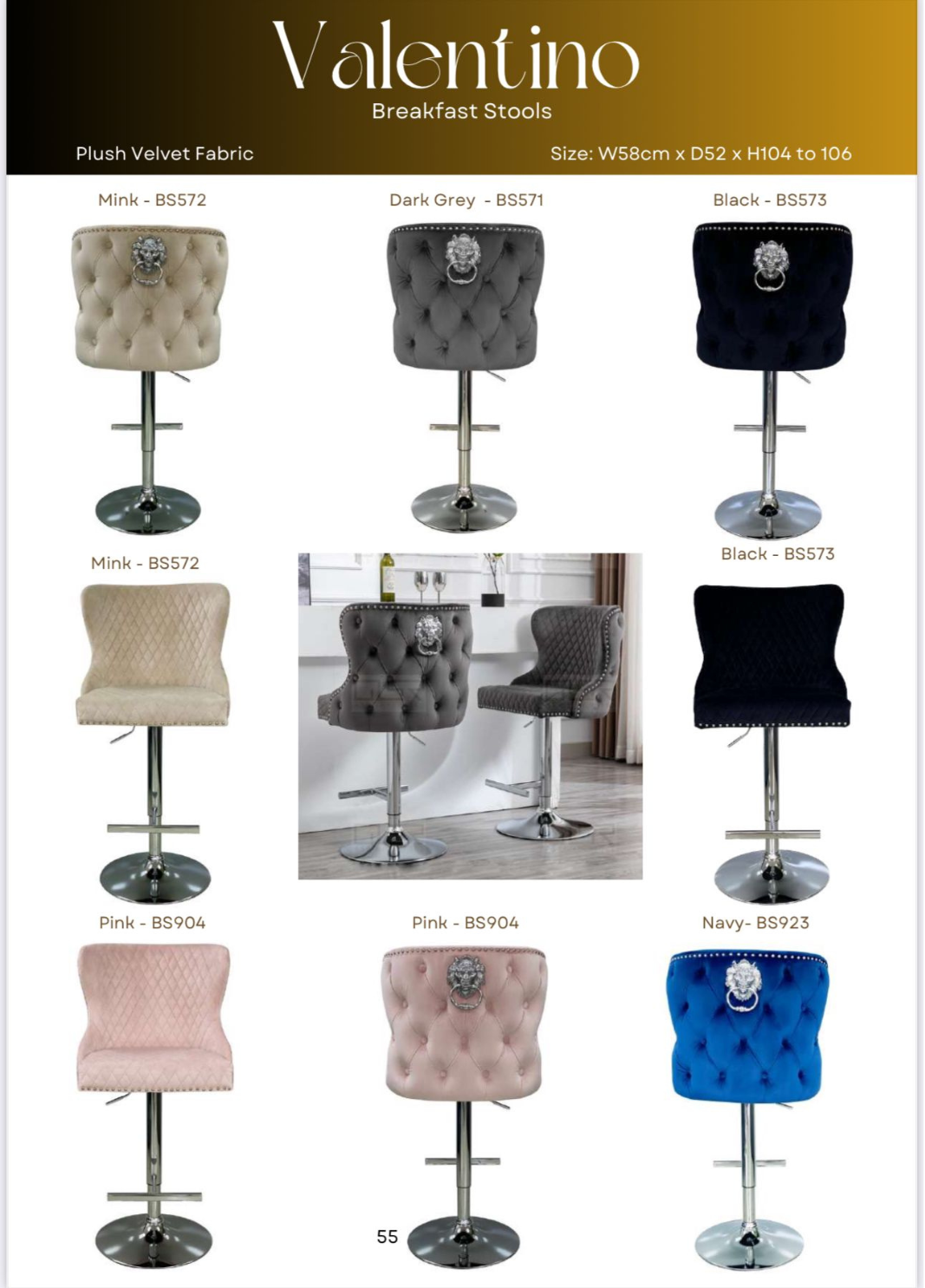 VALENTINO BAR STOOL