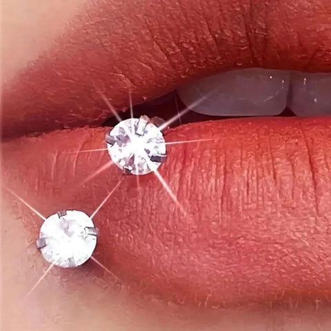 Stainless Steel Crystal Hoop Ring Piercing Nose Ear Nose Rings Women Men Cartilage Helix