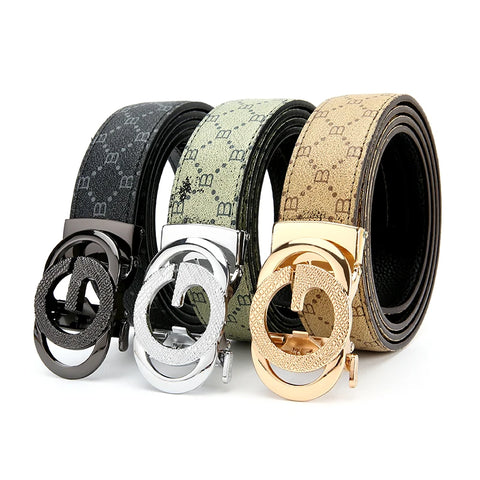 Top genuine leather and cowhide material fashion casual luxury brand men's belt