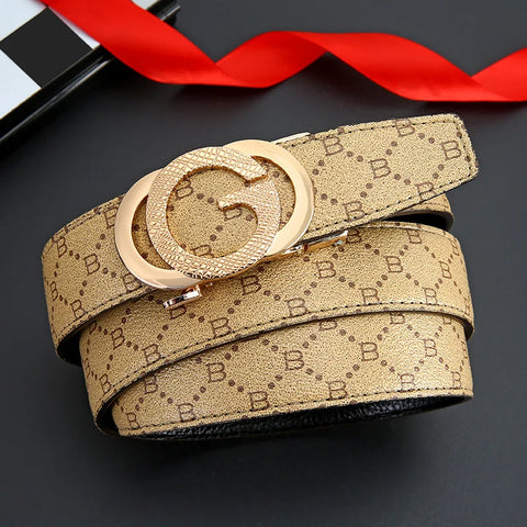 Top genuine leather and cowhide material fashion casual luxury brand men's belt