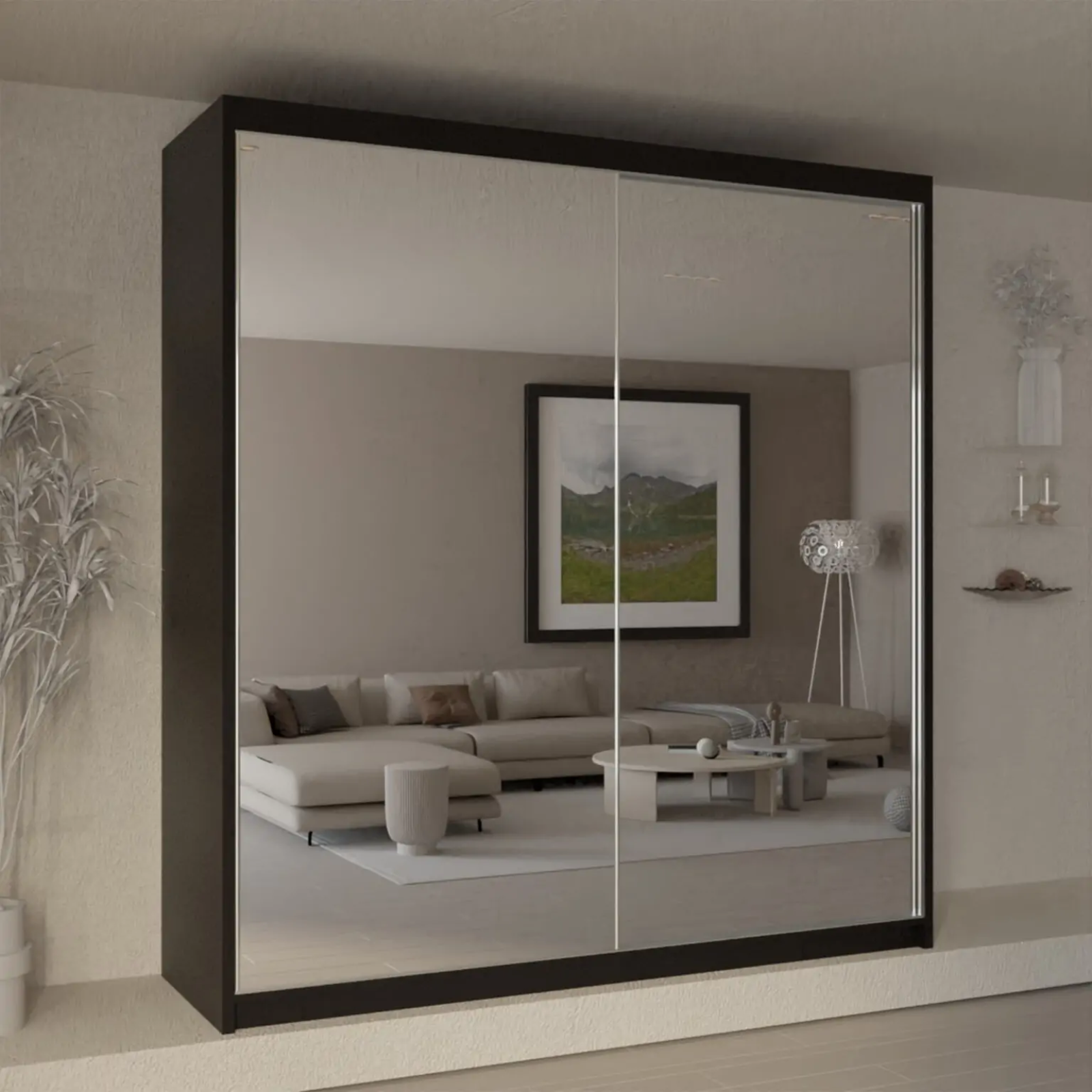 Queen Sliding Wardrobe