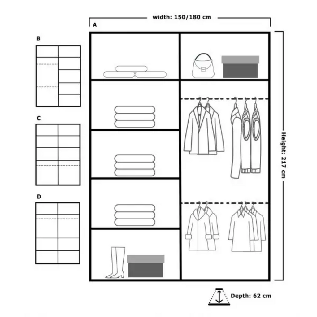 Moon Sliding Wardrobe