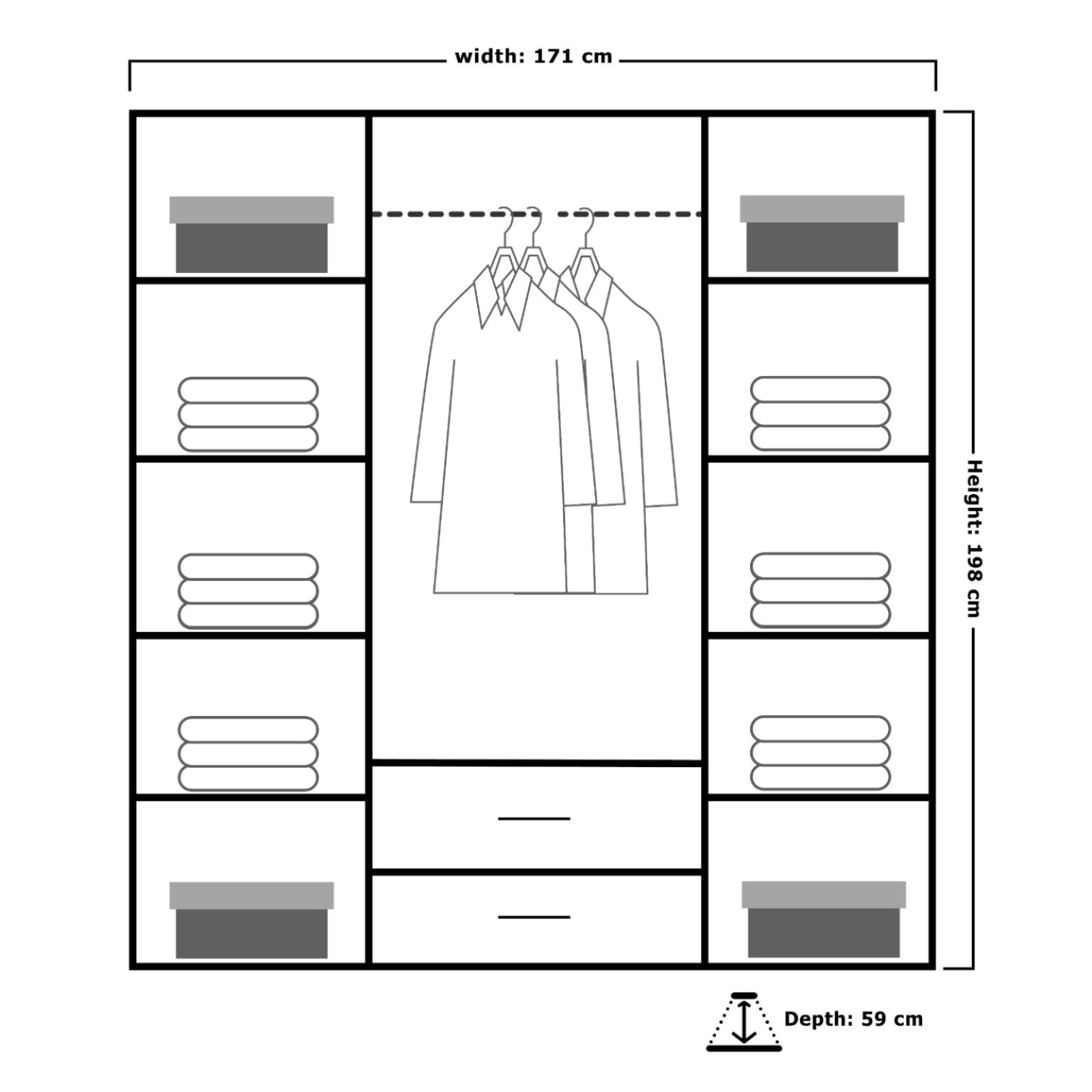 LONDON SLIDING WARDROBE