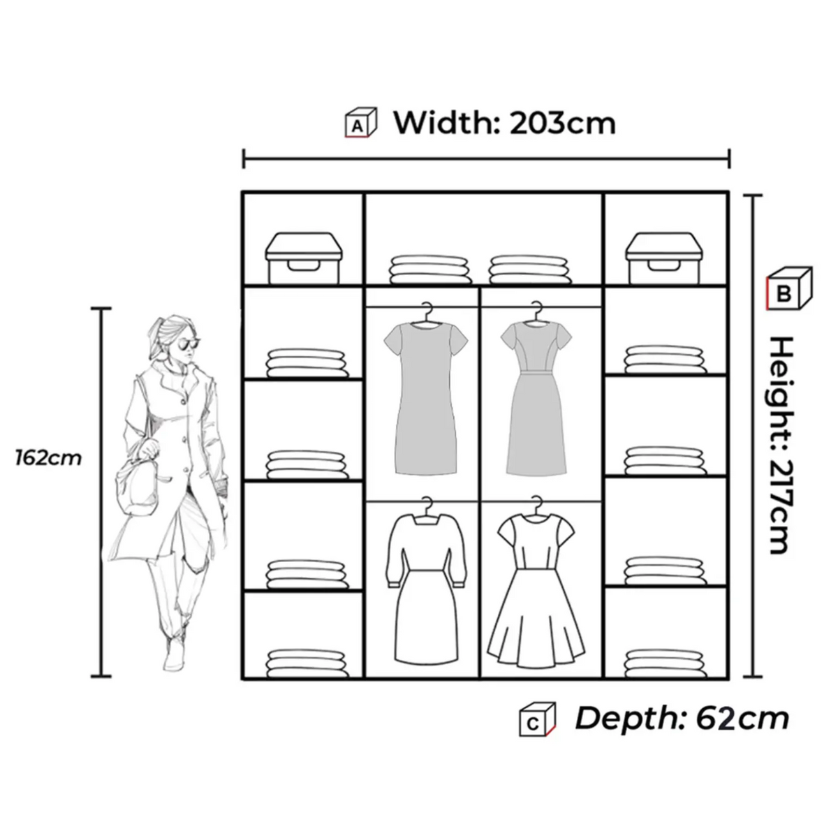 Nicole Sliding Wardrobe
