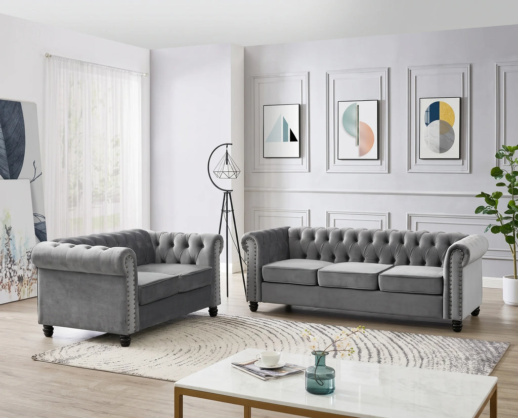 🛋️ Chesterfield 3+2 Seater Sofa Set
