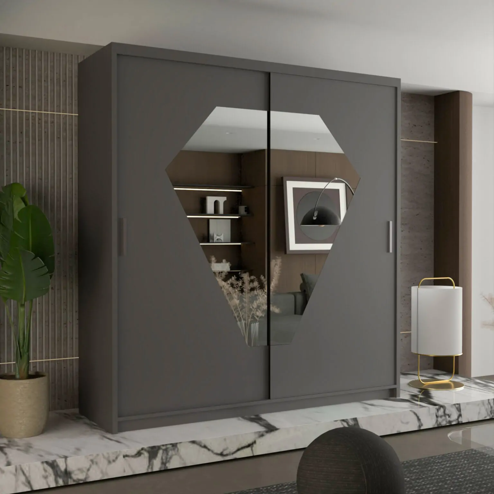 DIAMOND SLIDING WARDROBE