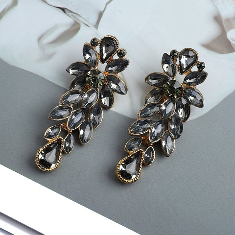 Fashion Metal Alloy Hollow Dangle Earrings For Women