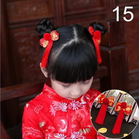 Chinese Hanfu Vintage Dress Headwear Long Tassels Hair Clip Noiva Jewelry