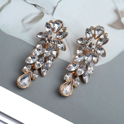 Fashion Metal Alloy Hollow Dangle Earrings For Women