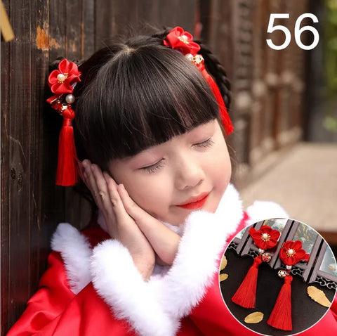 Chinese Hanfu Vintage Dress Headwear Long Tassels Hair Clip Noiva Jewelry