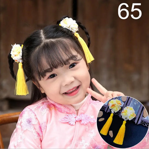 Chinese Hanfu Vintage Dress Headwear Long Tassels Hair Clip Noiva Jewelry