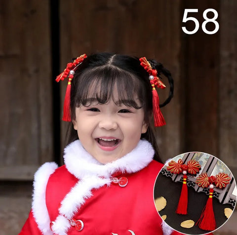 Chinese Hanfu Vintage Dress Headwear Long Tassels Hair Clip Noiva Jewelry