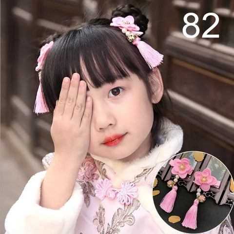 Chinese Hanfu Vintage Dress Headwear Long Tassels Hair Clip Noiva Jewelry