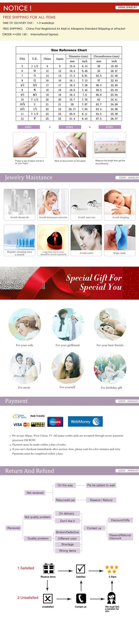 Sterling Silver Rings With Shiny Cubic Zirconia For Women Bridal Wedding Accessory