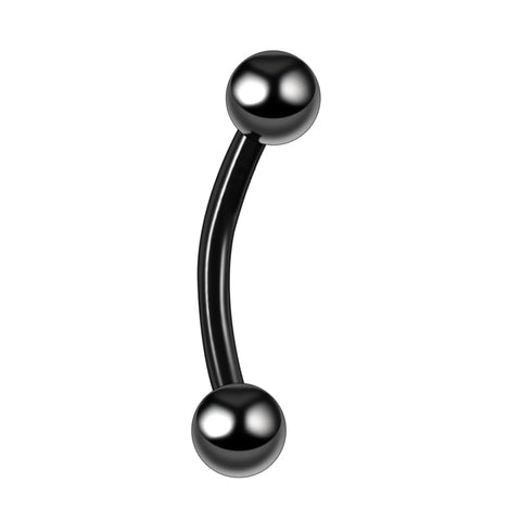 Titanium Epoxy Curved Barbells Eyebrow Rings Piercing Curved Bar Banana Eyebrow Ear piercing