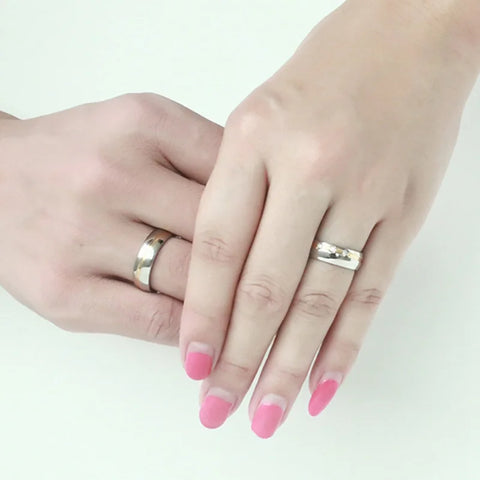 Vnox Wedding Rings for Women / Men 316l Stainless Steel Jewelry for 1 piece