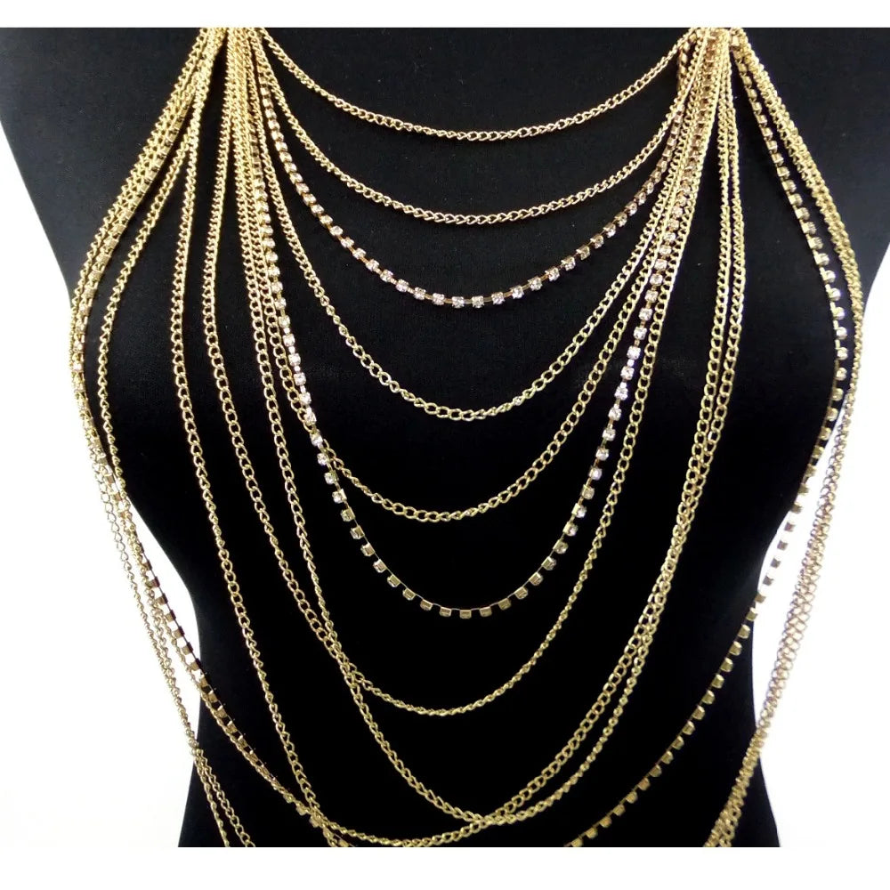 Women Chest Chain Fashion Body Chain Jewelry Sexy Accessories