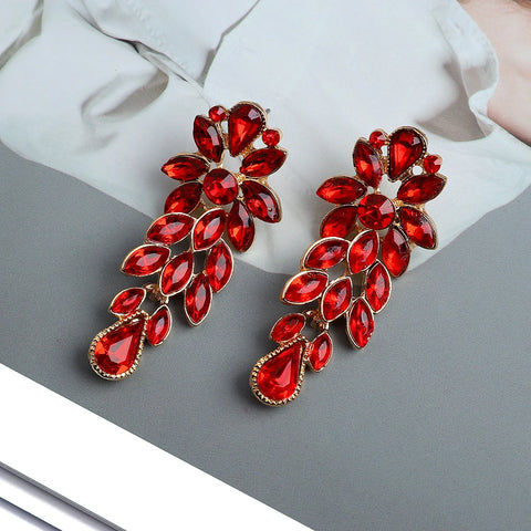Fashion Metal Alloy Hollow Dangle Earrings For Women