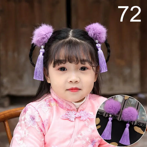 Chinese Hanfu Vintage Dress Headwear Long Tassels Hair Clip Noiva Jewelry