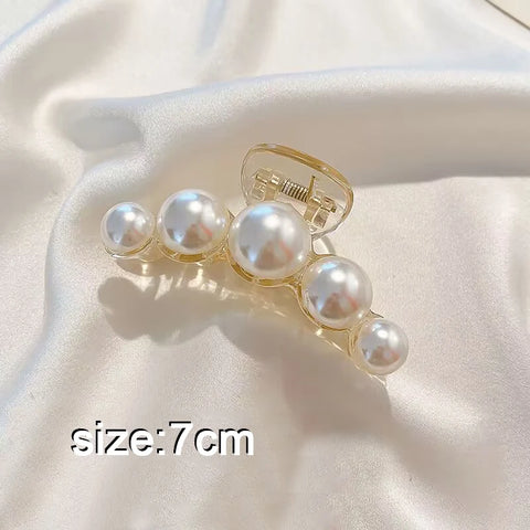 Korean Metal Geometric Hair Claws Barrettes Elegant Hair Clips Crab Hollow Out Hairpin