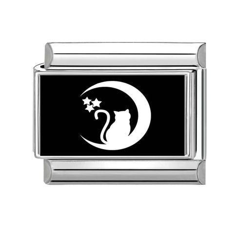 Black Heart Ship Flower Moon Cat Star Candy Charm Links