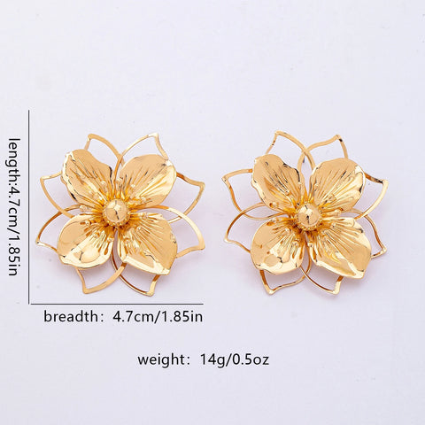 Women's Hollow Flower Earrings