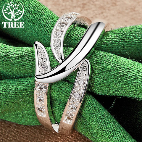 Sterling Silver Noble Shiny Elegant Zircon Ring For Women rings Fashion Party