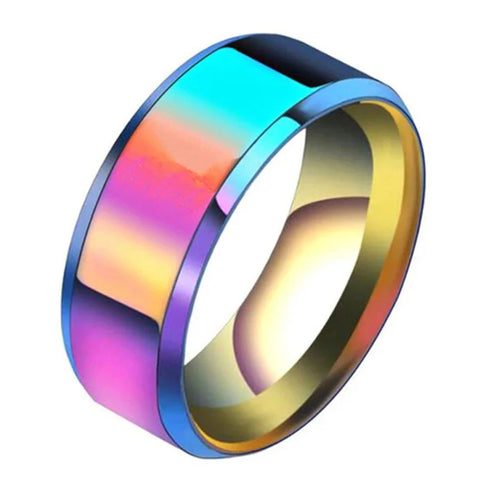 6 Colors Classic 8mm Tungsten Mens Ring Surface Brushed Stainless Steel Ring for Women