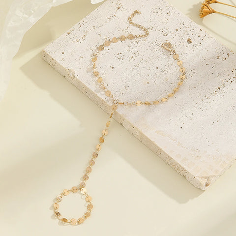 Vintage Emerald Blue Crystal Boho Wrist Bracelet for Women