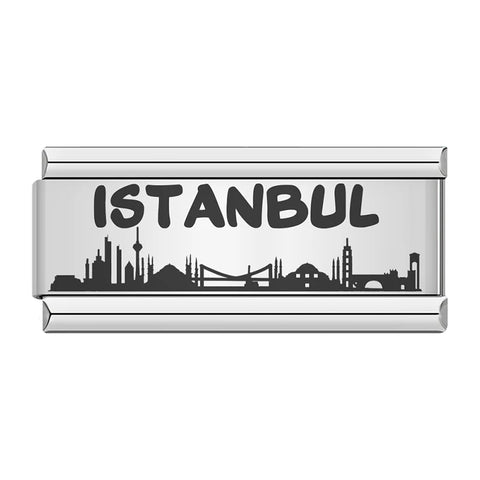 Love Mom Flower Paris Istanbul Long Charm Links