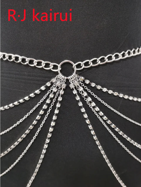 Sexy Rhienstone Waist Belly Chains Fashion Style Waist Belly Chains