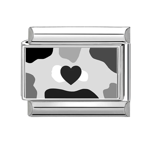 Grey Heart Cat Flower Skull Bead Italian Charm Links