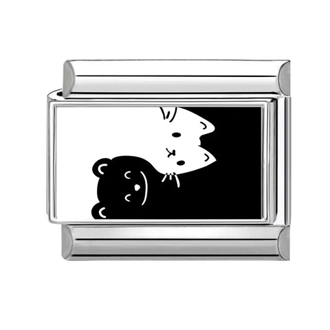 Black Heart Ship Flower Moon Cat Star Candy Charm Links