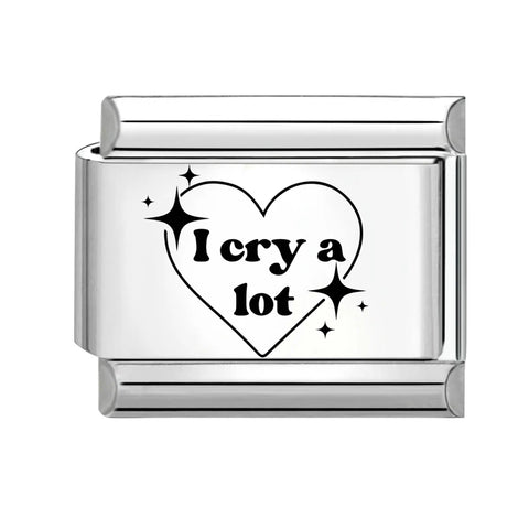 Black Engraving  Eye Jellyfish Butterfly Sun Moon Silver Charm Links