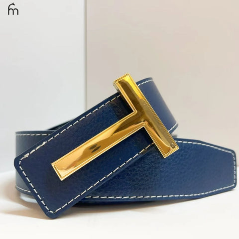 High Quality Luxury Brand Leather Business Men's Belt