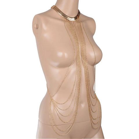 Chest Chains Sexy Beach Bikini Body Jewelry Charm Goth Body Chain For Women