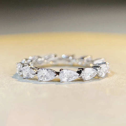 Sterling Silver Original Zircon Oval Fashion Ring for Women Gift Engagement Wedding Luxury