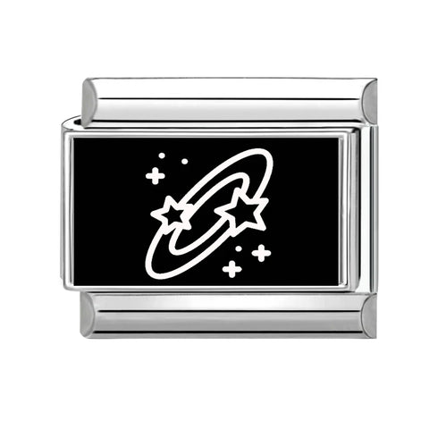 Black Heart Ship Flower Moon Cat Star Candy Charm Links