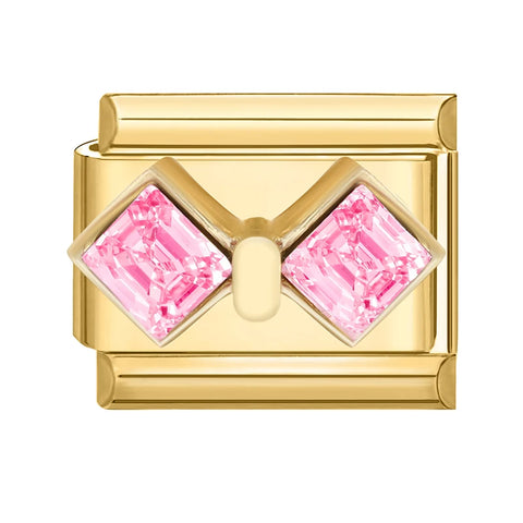 Golden Butterfly Leaf Moon Cat Flower Italian Charm Links