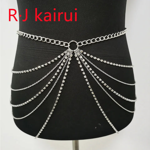 Sexy Rhienstone Waist Belly Chains Fashion Style Waist Belly Chains