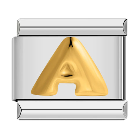 Alphabetic Italian Charm Links
