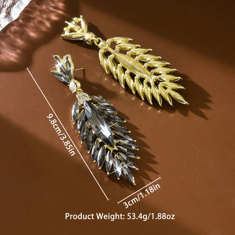 Elegant & super sparkling earrings dinner parties