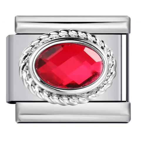 12 Birthstone Italian Charm Links