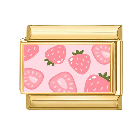 Golden Cute Lovely Cat Dogs Bow Cherry Tulip  Charm Links