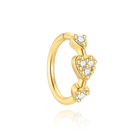 Sterling Silver Pierceing Nose Ring Simple Round Twist Rope Nose Ring Women