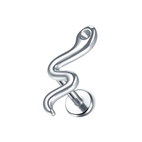 Steel Moon Lighting Labret Bar Rings Crystal Flower Tragus Cartilage Piercing