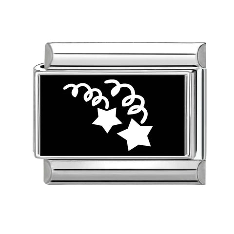 Black Heart Ship Flower Moon Cat Star Candy Charm Links