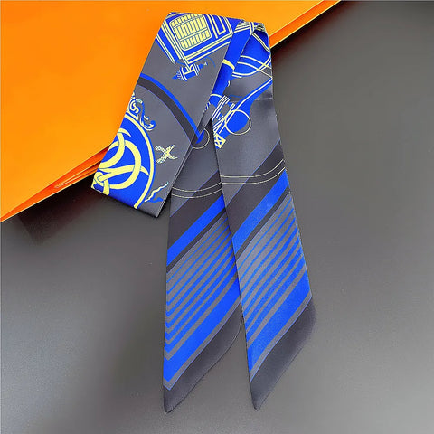 Saddle Print Summer Scarf Brand Design Women Skinny Bag Scarves