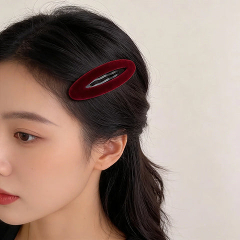 Autumn winter School Girls Velvet Hair Clip For Women