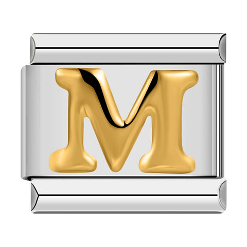 Alphabetic Italian Charm Links